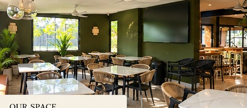 Pablo’s indoor dining space